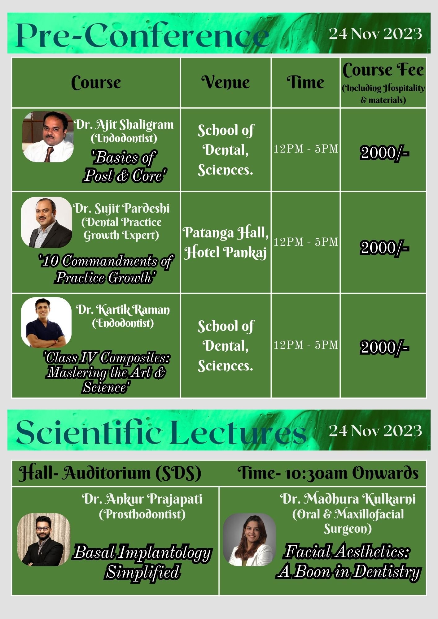 2nd National Level Student Dental Conference-2023: Pre-conference