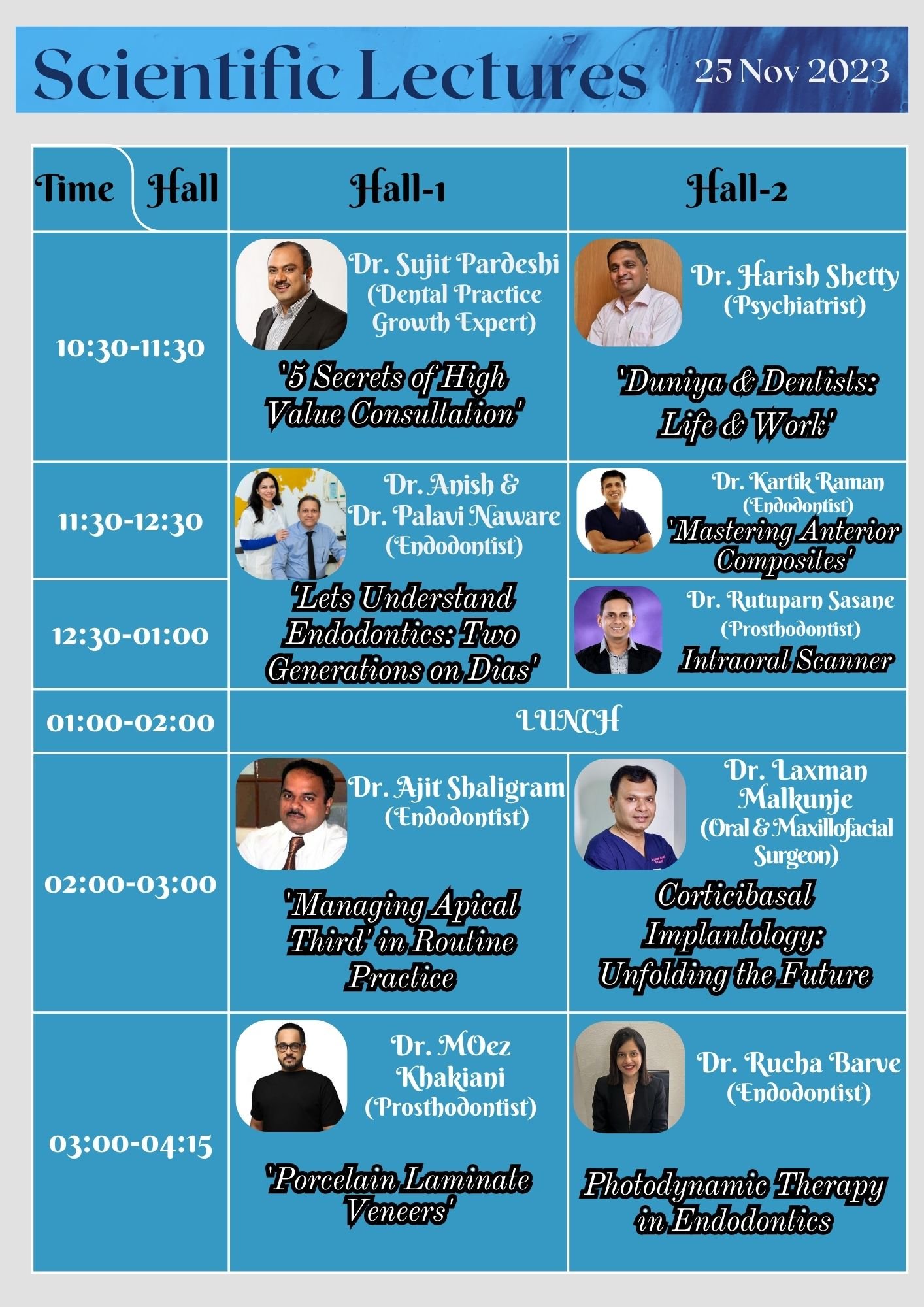 2nd National Level Student Dental Conference-2023: Scientific Lectures