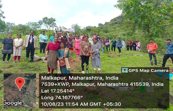 Happy faces after successful plantation of all the saplings