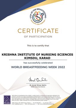 WABA Certificate 2022 KRISHNA iNSTITUTE OF NURSING SCIENCES, KIMSDU, KARAD (1)