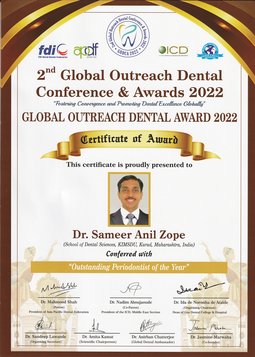 GLOBAL OUTREACH DENTAL AWARD 2022