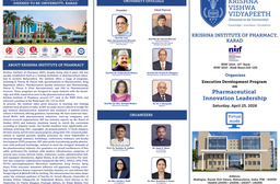 Krishna Institute of Pharmacy organizes  *Executive Development Program(EDP) ON  *Pharmaceutical Innovation Leadership*