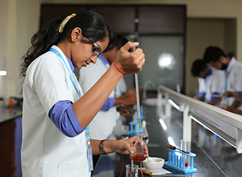 students working in laboratory